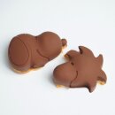 Peanuts Silikon-Muffinbackform Snoopy & Woodstock grau