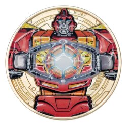 Transformers Sammelmünze The Movie 40th Anniversary Limited Edition 24k Gold Plated