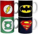DC Comics Keramik Mini-Kaffeetassen Logos 8 cm Set (4)
