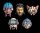 Cosmic Legions Zubehör-Set für Actionfiguren Heads Pack