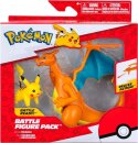 Pokémon Figuren 2er-Pack Glurak 11 cm & Pikachu 5 cm