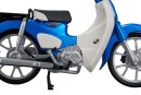 Honda Kaitanics Plastic Model Kit Super Cub 110 Glint Wave Blue Metalic