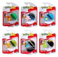 Pokémon Clip n Go Minifiguren Poké Balls ver. 22 Sortiment (6)