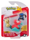 Pokémon Battle Figure Actionfiguren 3er-Pack Mimigma, Porygon & Glibunkel