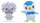Pokémon Battle Figure Actionfiguren 2er-Pack Psiau & Plinfa