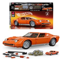 Hot Wheels Premium Mattel Brick Shop Bauset 1/12 Lamborghini Miura P400 SV