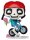Funko Legacy POP! Icons Vinyl Figur Bike Rider Skully 9 cm