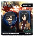 Attack on Titan Anstecker 2er-Pack Mikasa Ackermann
