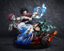 Demon Slayer: Kimetsu no Yaiba PVC Figur Tanjiro Kamado & Giyu Tomioka & Akaza 13 cm