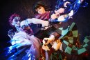 Demon Slayer: Kimetsu no Yaiba PVC Figur Tanjiro Kamado & Giyu Tomioka & Akaza 13 cm