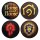 World of Warcraft Untersetzer 4er-Pack bedrucktes Metall