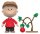 Peanuts ReAction Actionfigur Charlie Brown and Sad Tree (Snow Globe Card Back)