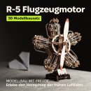 Ugears 3D Modellbausatz aus Holz R-5 Flugzeugmotor 25 cm