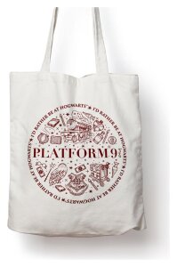 Harry Potter Tragetasche Gleis 9 3/4 Baumwolle
