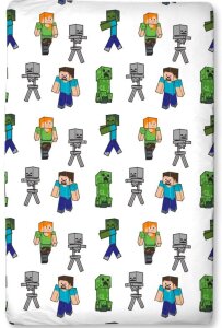 Minecraft Spannbetttuch 90 x 200 cm