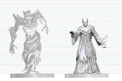 Dungeons & Dragons Nolzurs Marvelous Miniatures Miniatur unbemalt Ghast-Gräberrufer & Wraith 14 cm