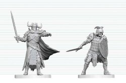 Dungeons & Dragons Nolzurs Marvelous Miniatures Miniatur unbemalt Todesritter & Todesritter-Aspirant 14 cm