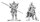 Pathfinder Battles Deep Cuts Miniatur unbemalt Nail & Rack Hellknights 14 cm