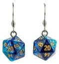 Lair Wear Würfel-Ohrringe D20 Blue & Light Blue...