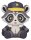 Honkai: Star Rail Huggy Good Smile Minifigur Baseball Raccoon 7 cm