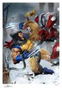 Marvel Kunstdruck Wolverine vs Omega Red 46 x 61 cm -...