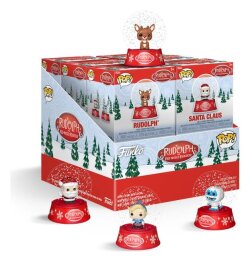 Rudolph mit der roten Nase Mystery Minis Schneekugeln 12 pc 5 cm Blind Box Display (12)