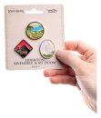 Herr der Ringe Trilogie Pin-Set Hobbiton, Rivendell &...