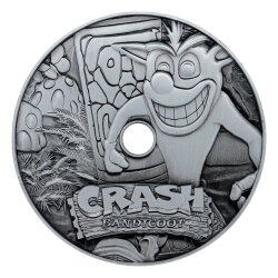 Crash Bandicoot Replik Metal CD-ROM Collectible Limited Edition 11 cm
