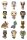 Jurassic Park Bitty POP! Vinyl Figuren 2 cm Display (32)