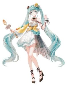 Hatsune Miku x Tirol Choco Collaboration PVC Figur Coffee Nougat Another Color Ver. 19 cm