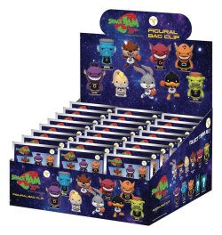 Space Jam 30th Anniversary 3D PVC-Taschenanhänger Serie 1 Blind Bag Display (24)