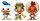 Disney POP! Vinyl Figuren 3er-Pack The Three Caballeros 9 cm