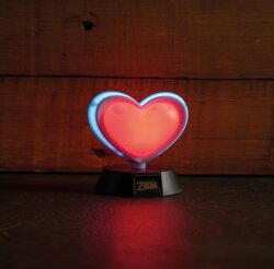 Legend of Zelda 3D Lampe Herzcontainer 10 cm