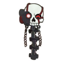 Space Marine 2 Ansteck-Pin Servo Skull 5 cm