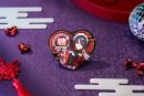 Needy Streamer Overload Needy Streamer Chinese Restaurant Series Heart-Shaped Ansteckbutton Ame