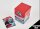 Jurassic Park TCG Deck Case Caution Blue 10 cm