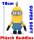 Minions Minion Kevin Plüsch Figur MINI 18cm Premium Buddies Gummi Brille