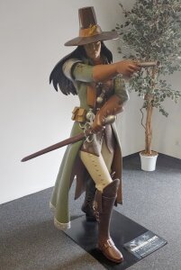 Warhammer 40k sexy Witch Hunter Figur lebensgroß 1:1 LIFE SIZE 184cm Aussteller
