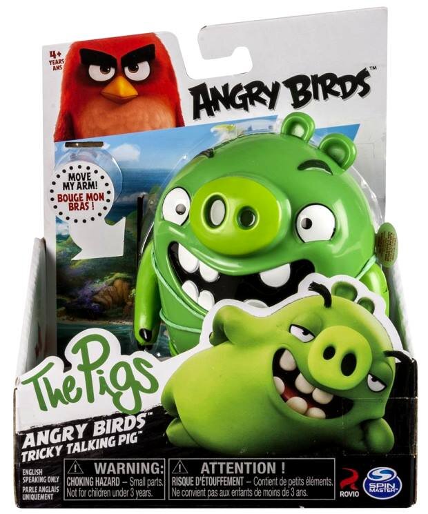 Angry Birds der Film Deluxe Figur grün Leonard Schwein L 15cm
