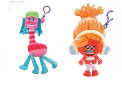 TROLLS Trolle Plüsch Figur Schlüsselanhänger DJ Suki Cooper XXL 27cm