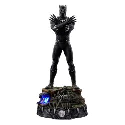 The Infinity Saga Art Scale Statue 1/10 Black Panther Deluxe 25 cm Figur LED