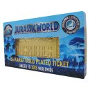 Jurassic World Replik Gyrosphere Ticket Eintrittskarte...