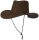 Westernhut Cowboyhut Sonnenhut Filz Sommer Hut braun Fasching