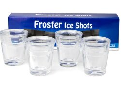 Ice Shots Schnapsgläser mit Füllung Party SET Wodka gekühlt Kühlen Geschenk