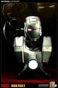 Iron Man 2: War Machine Life-Size Büste 62 cm Bust lebensgroß LED Statue