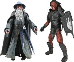 Herr der Ringe Select Actionfigur Gandalf Uruk-hai Orc Statue Deluxe Serie 4
