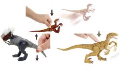 Jurassic World Savage Strike Pack Action Figur Velociraptor Stygimoloch