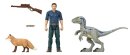 Jurassic World 3 Dominion Owen Velociraptor Beta, Claire & Dilophosauru Dino Figur