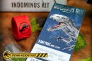 Jurassic World Geschenkbox Indominus Kit SET Park Karte Pin Pass Banner