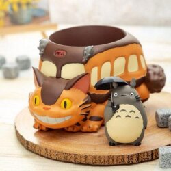 Mein Nachbar Totoro Diorama / Aufbewahrungsbox Catbus & Totoro